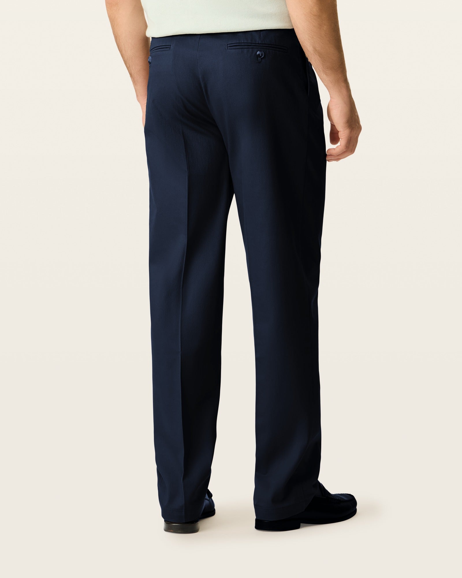 Signature Iron Free Khakis, Pleated, Relaxed Fit with Stain
