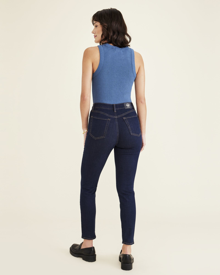 Back view of model wearing Adriatic Jean Cut Pants, High Slim Fit.