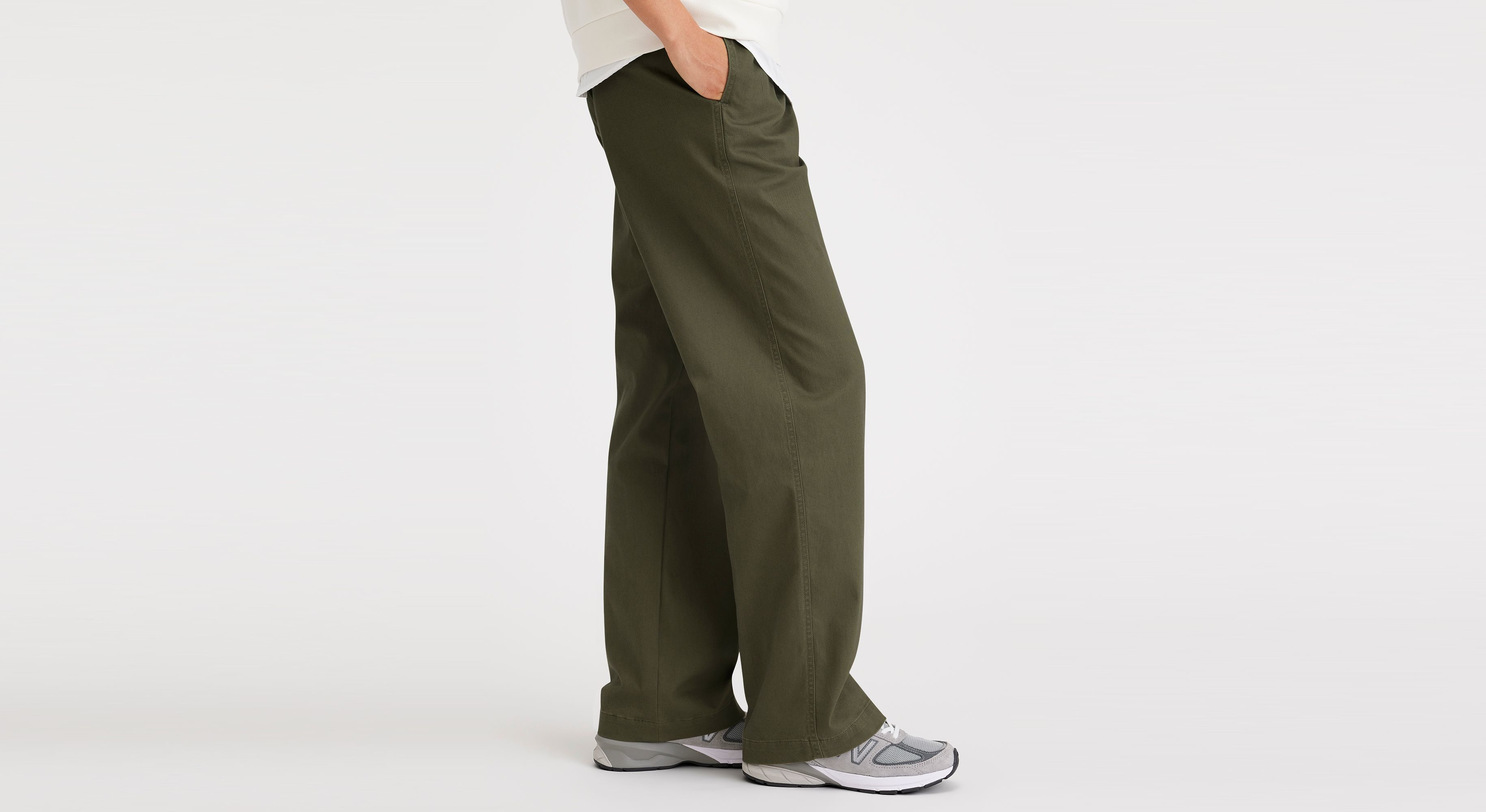 Original Khakis, Pleated, High Wide Fit