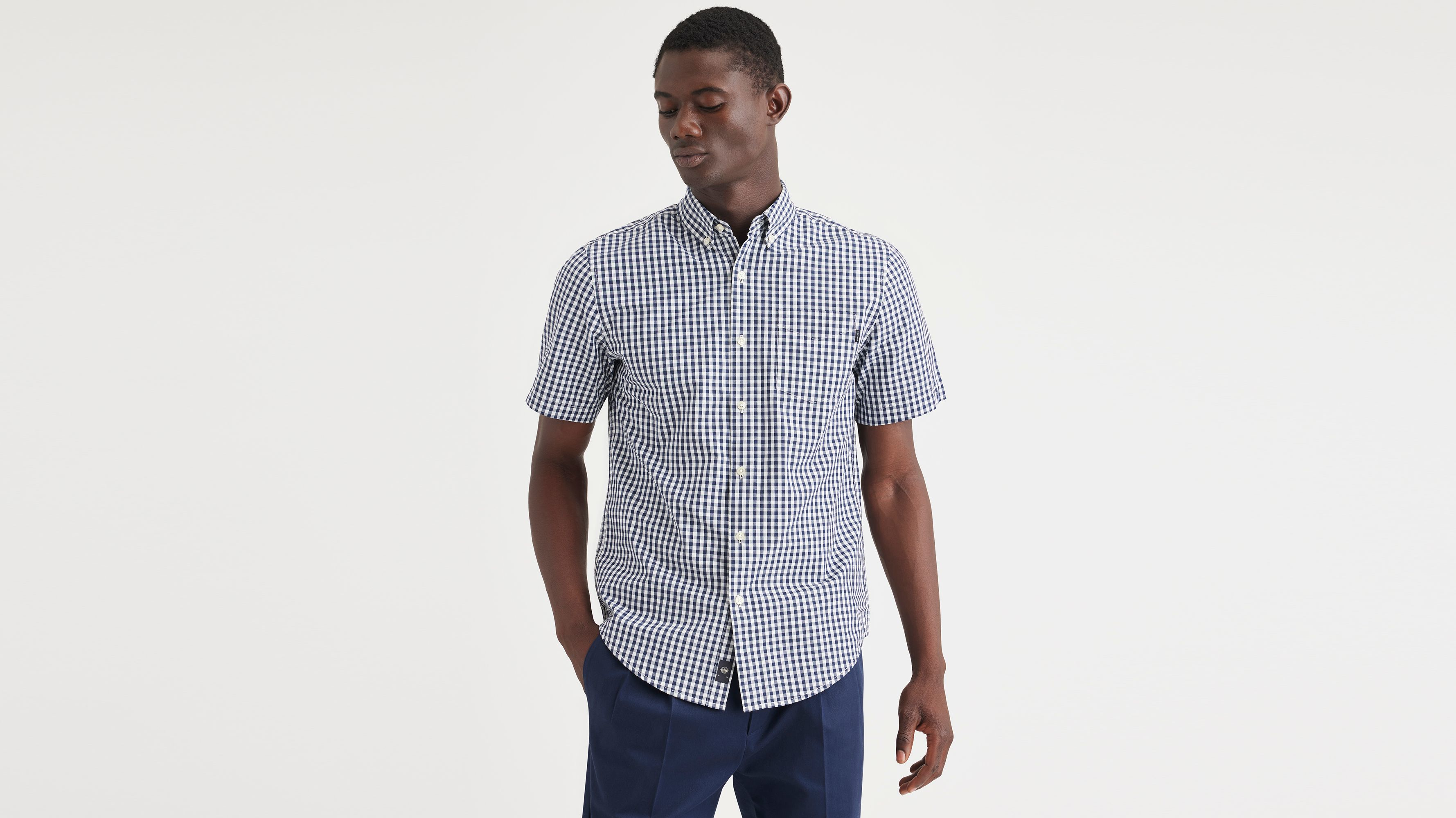 Dockers Essential Button-Up Shirt - Classic Fit - Men's Dockers Essential Button-Up Shirt - Classic Fit - Men's