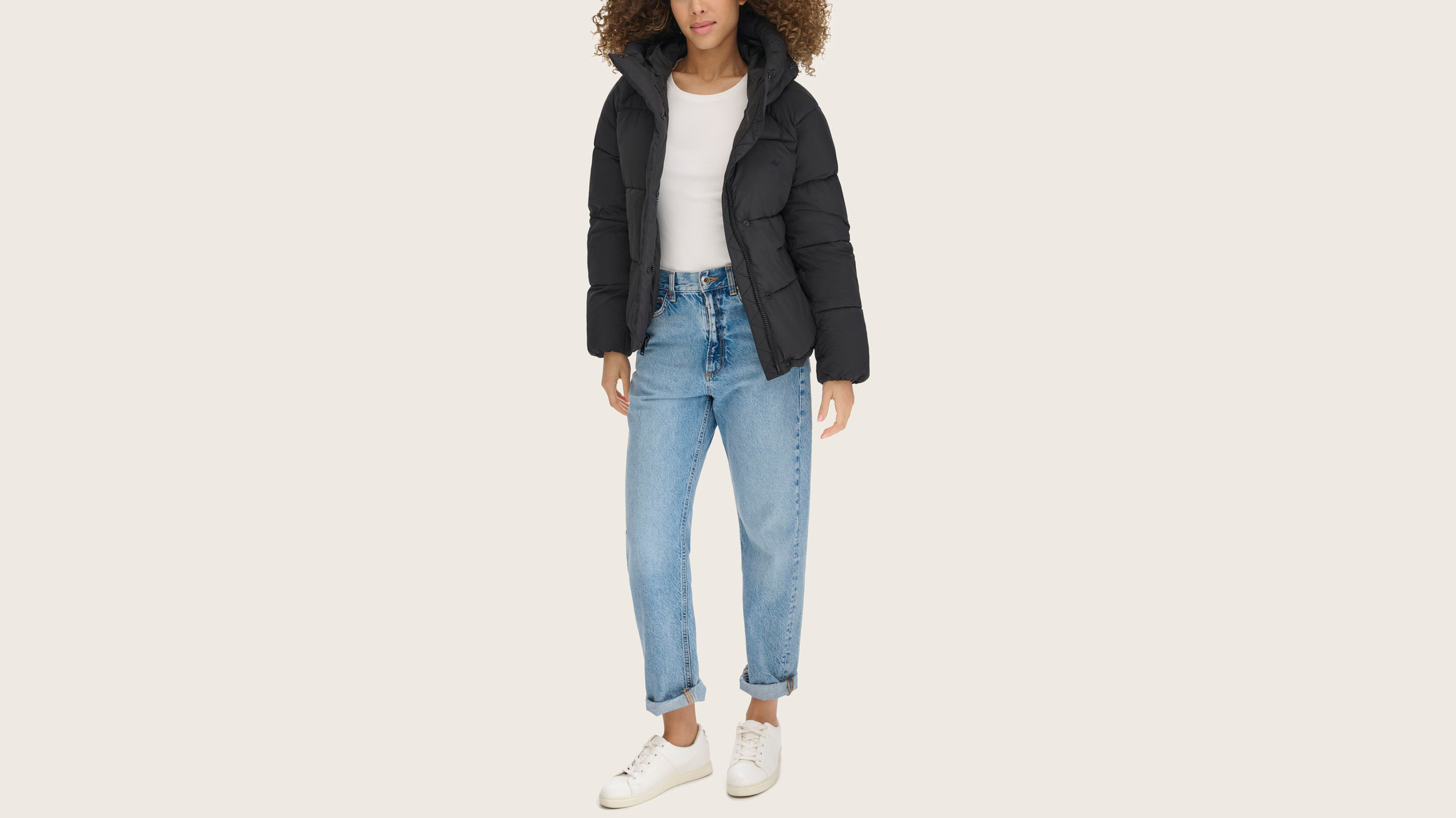 Cheap black bubble jacket on sale