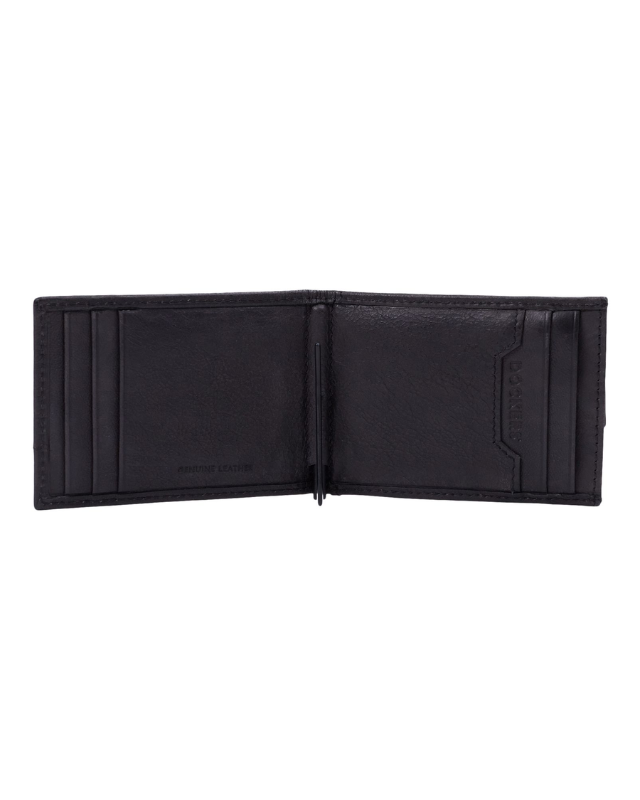View of  Black Staley Wallet with Flick Bar.