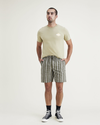 Front view of model wearing Camo Ultimate Pull On 8.5" Shorts.