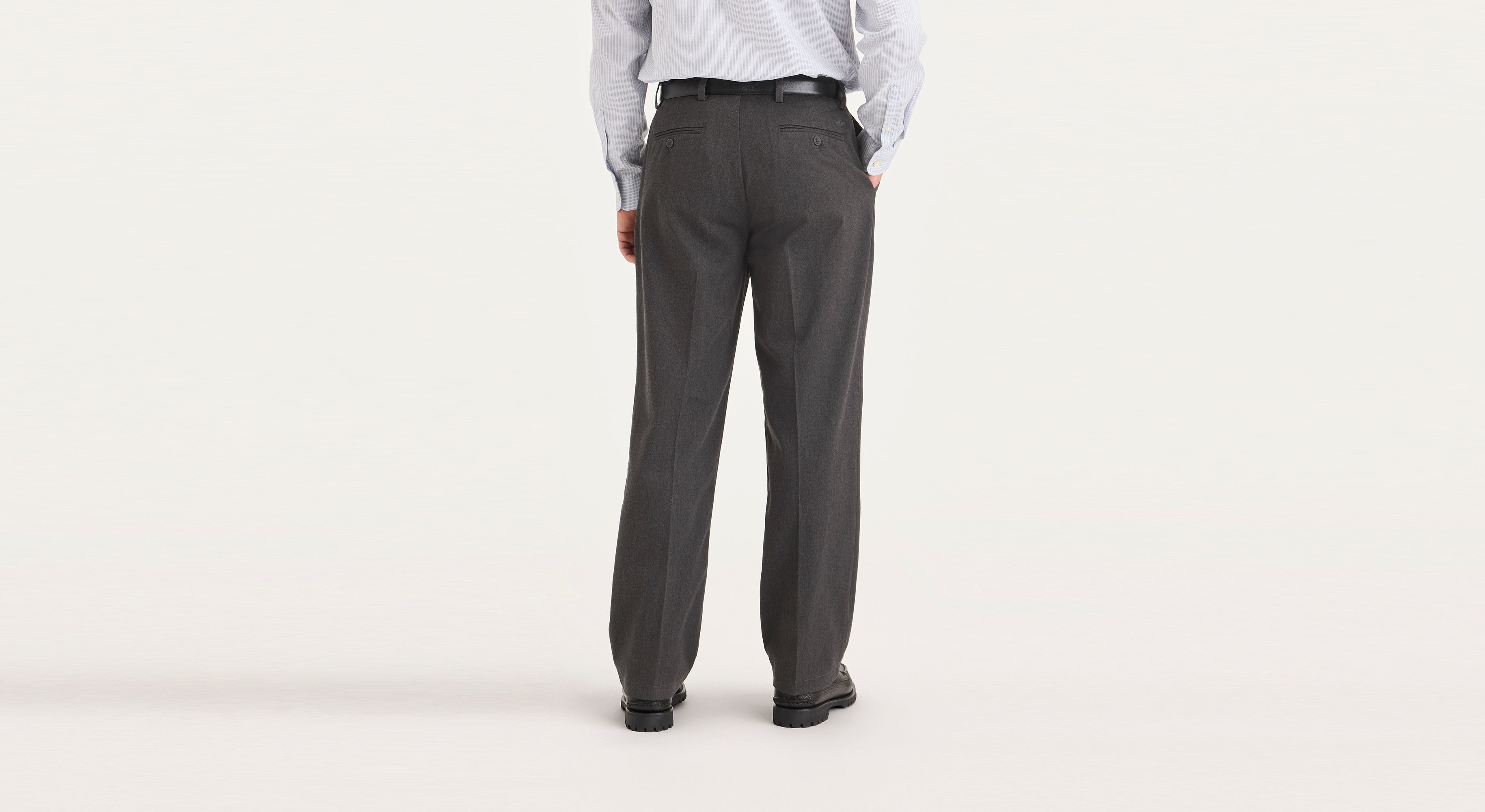 Dockers 10.5 medium, worn once for a wedding. EUC, see photos scratch on right Black-Perfect-10.5-Shorts-side  main image 2