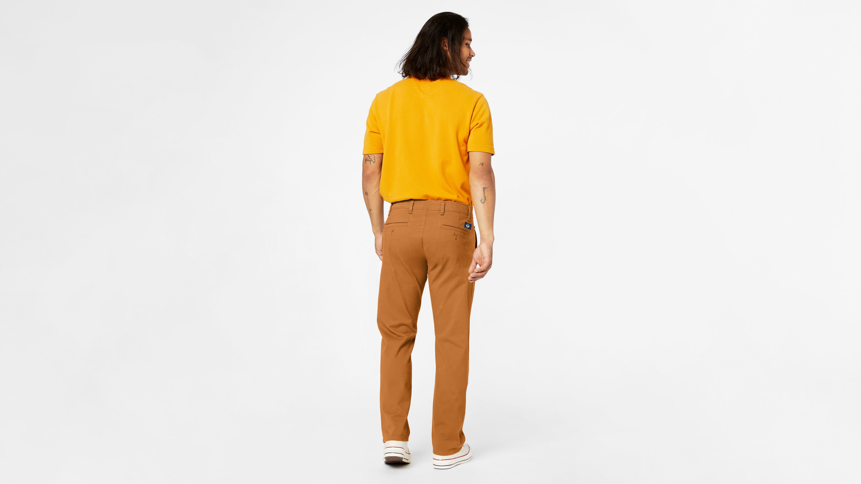 Unionbay Men's Rainier Lightweight Comfort Travel Tech Chino Pants Color:  Khaki, Size: 36W x 32L 