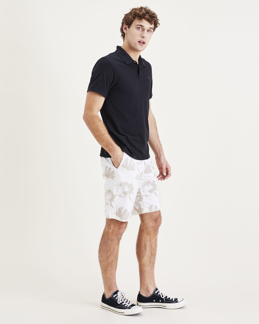 Side view of model wearing Egret Ultimate 9.5" Shorts.