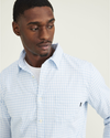 View of model wearing El Morro Blue Bell Original Button Up, Slim Fit.