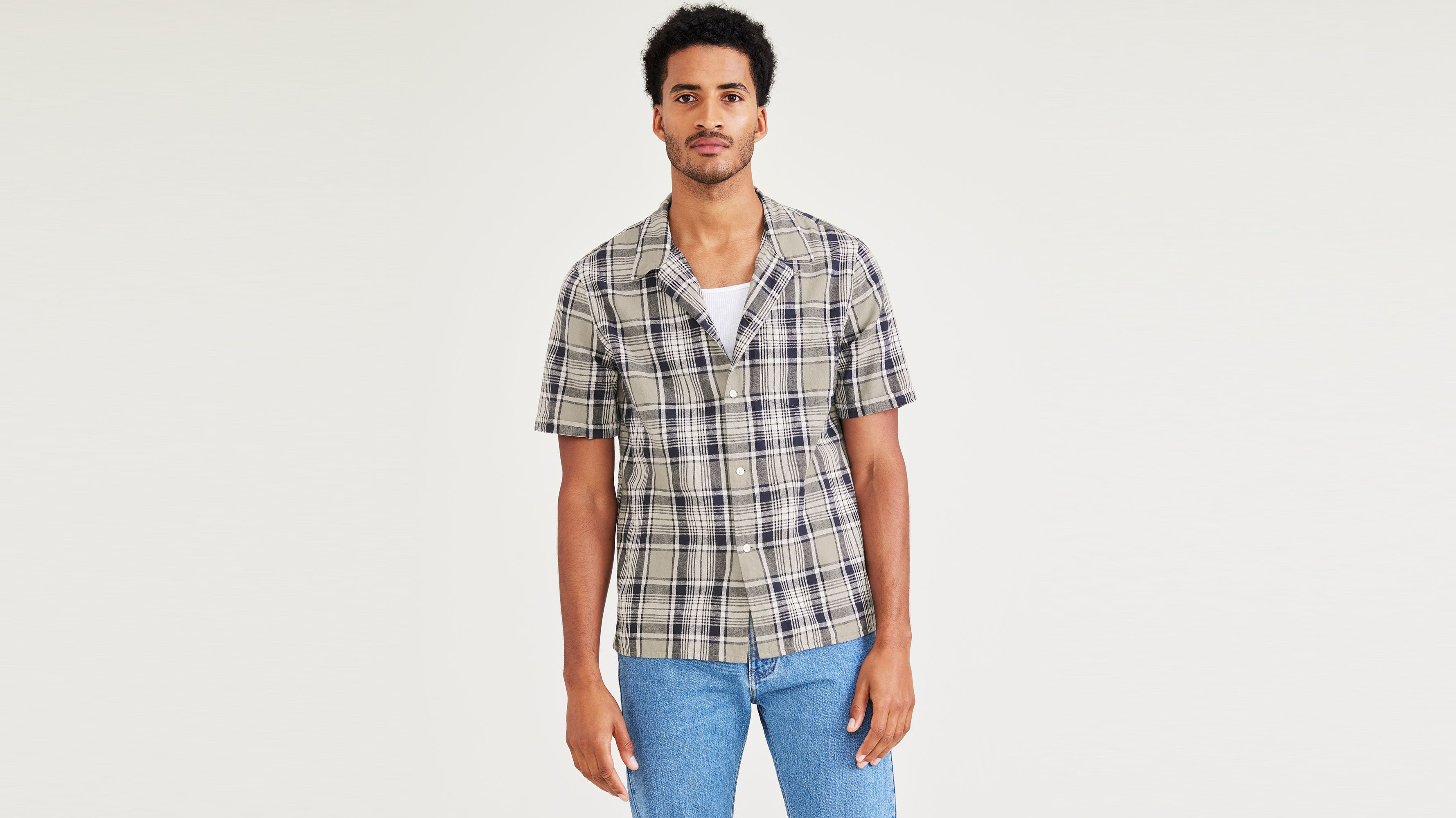 Camp Collar Shirt, Regular Fit