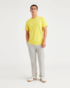 Front view of model wearing Grit Comfort Knit Chinos, Slim Fit.