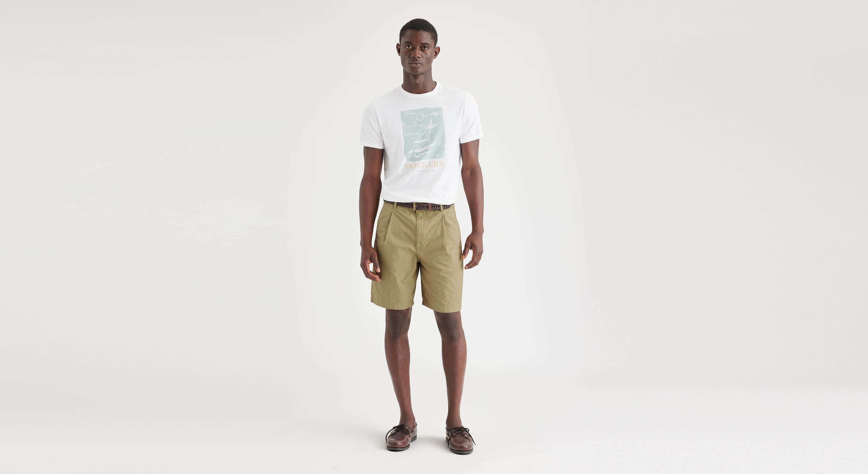 Dockers men's pleated shorts on sale