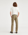 Back view of model wearing Harvest Gold California Khakis, Straight Fit.
