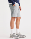 Side view of model wearing High Rise California 8" Shorts.
