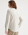 Back view of model wearing Lint Stretch Oxford Shirt, Slim Fit.