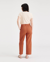 Back view of model wearing Mango Weekend Chinos, Straight Fit.