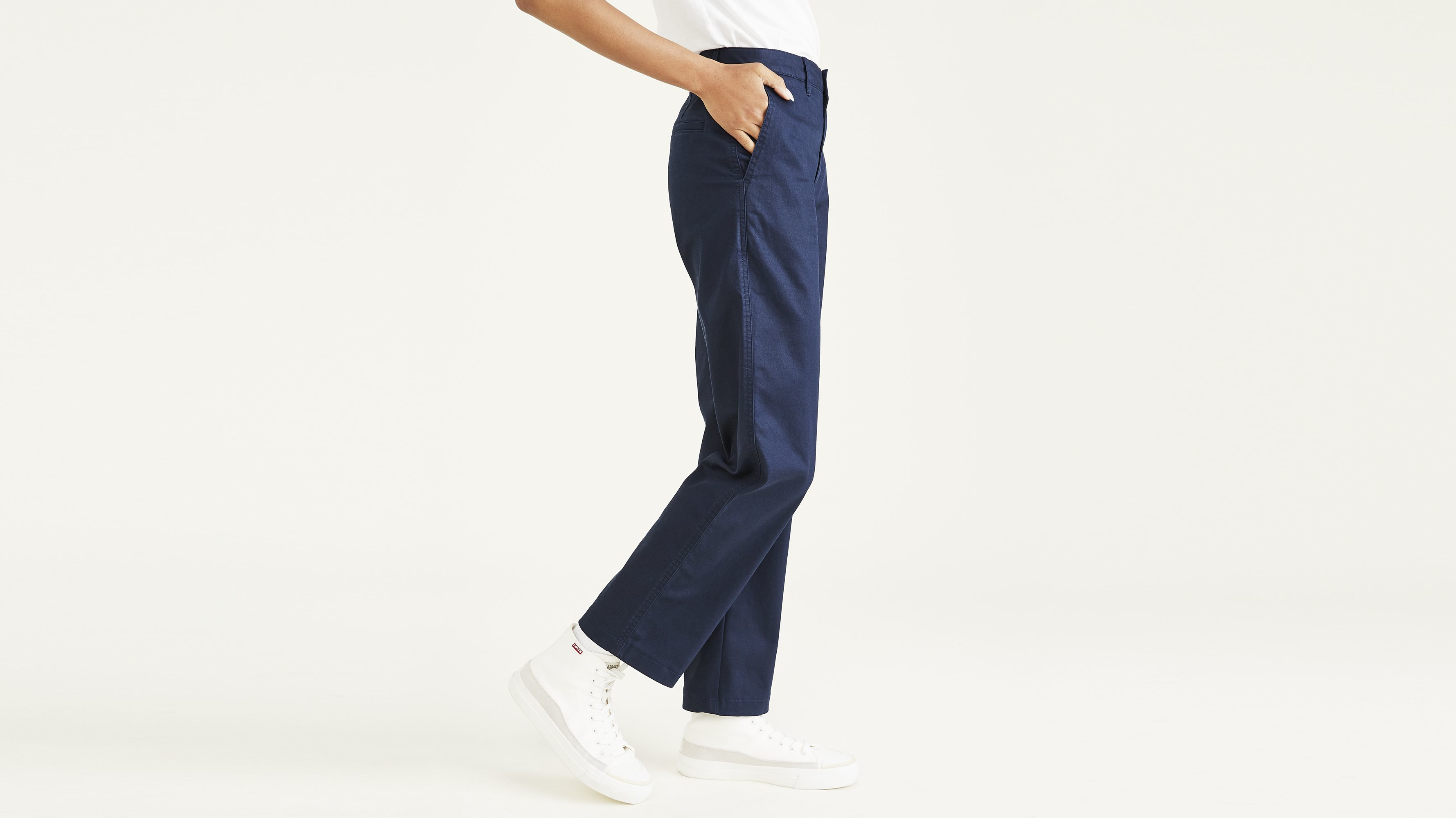 Dockers women's slacks pants size 10 med gray striped hooks zipper READ