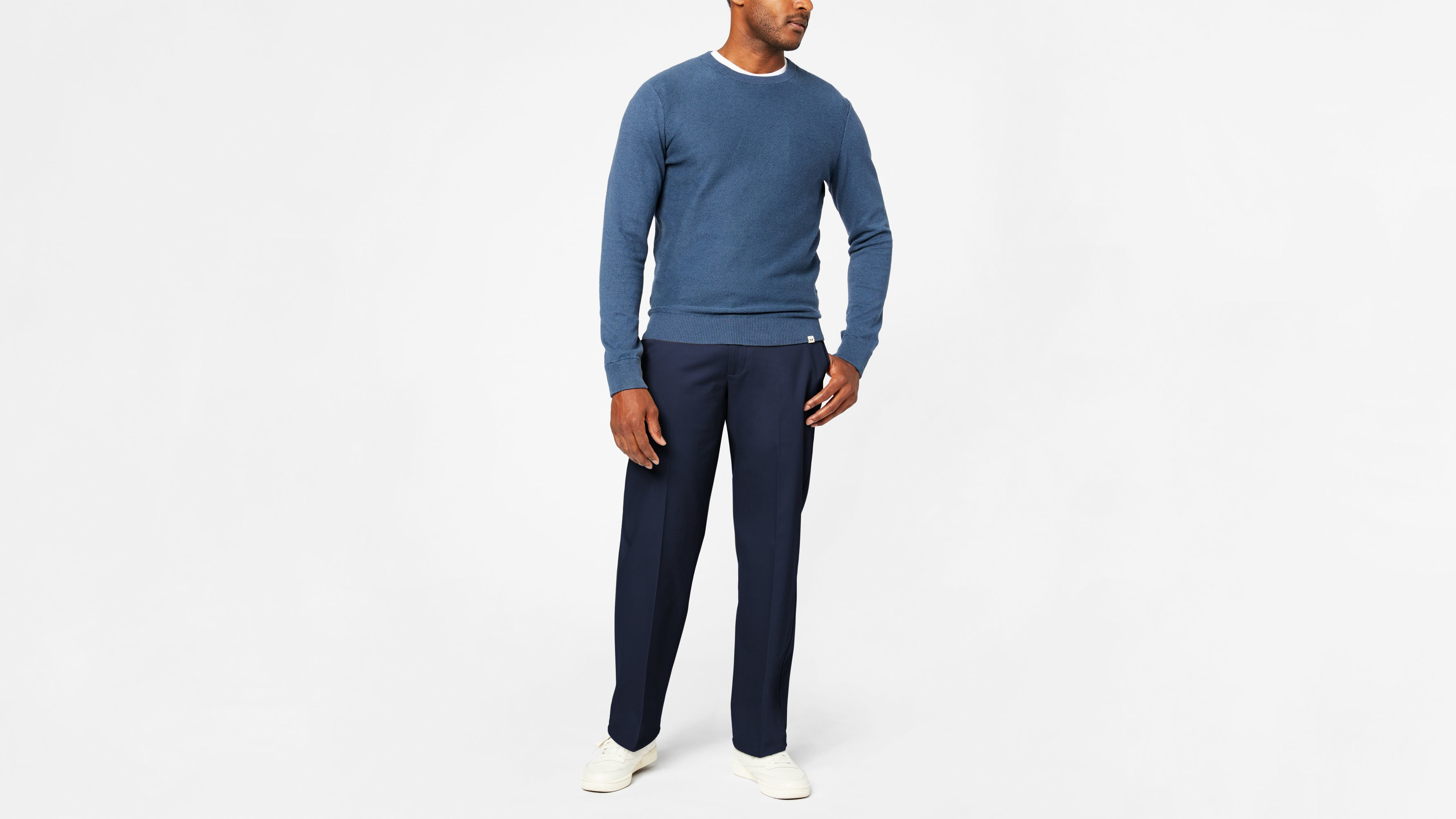 【着画あり】00s Dockers two-tuck wide slacks Signature Iron Free Khakis, Relaxed Fit with Stain Defender