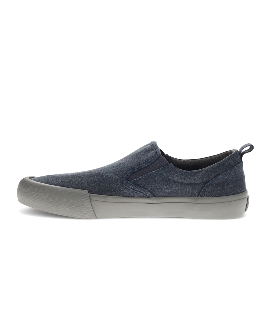 View of  Navy / Charcoal Fremont Slip On Sneakers.