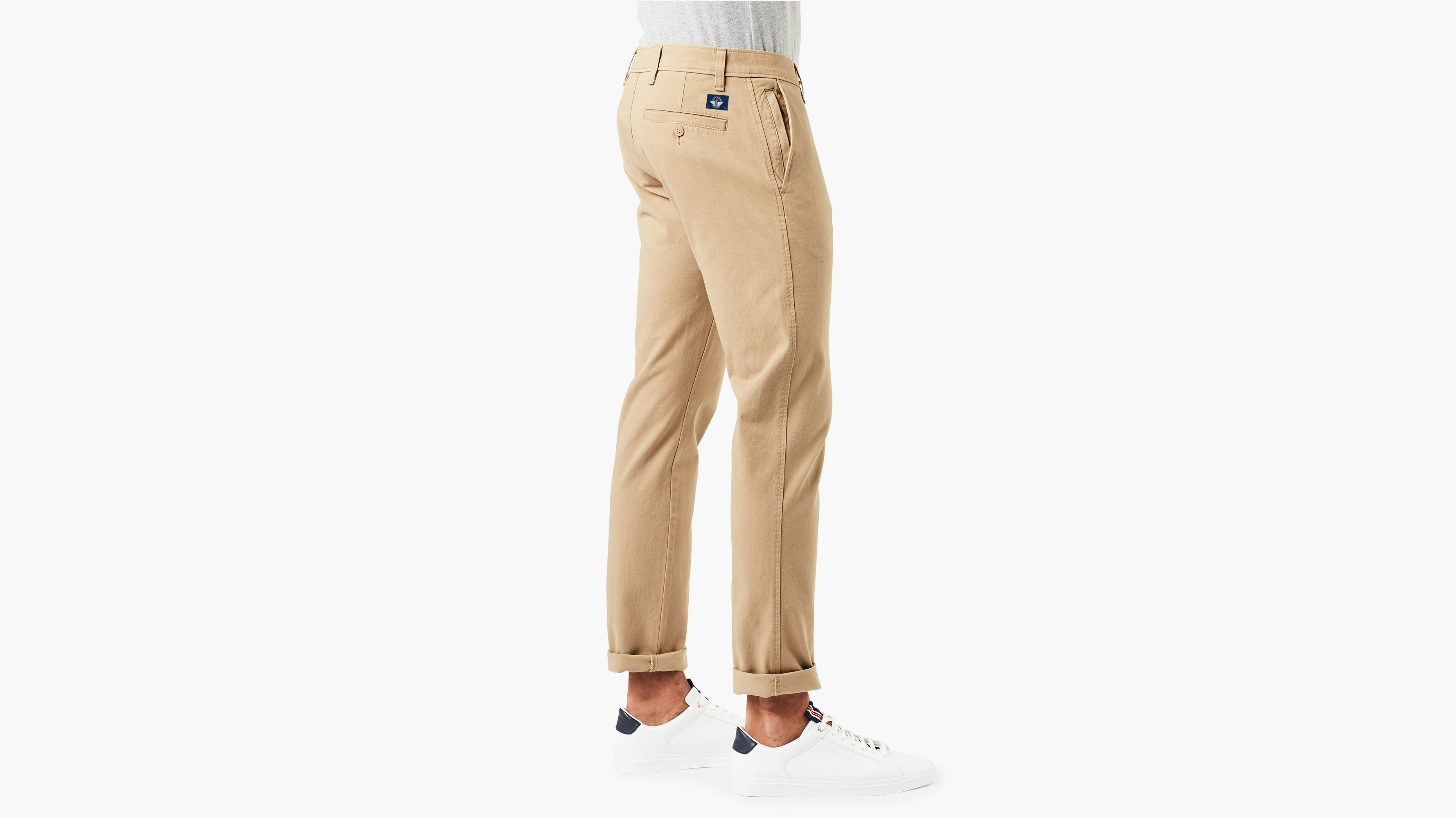 Chino Slim Dockers Alpha Khaki Slim Tapered Fit Ultimate Chinos