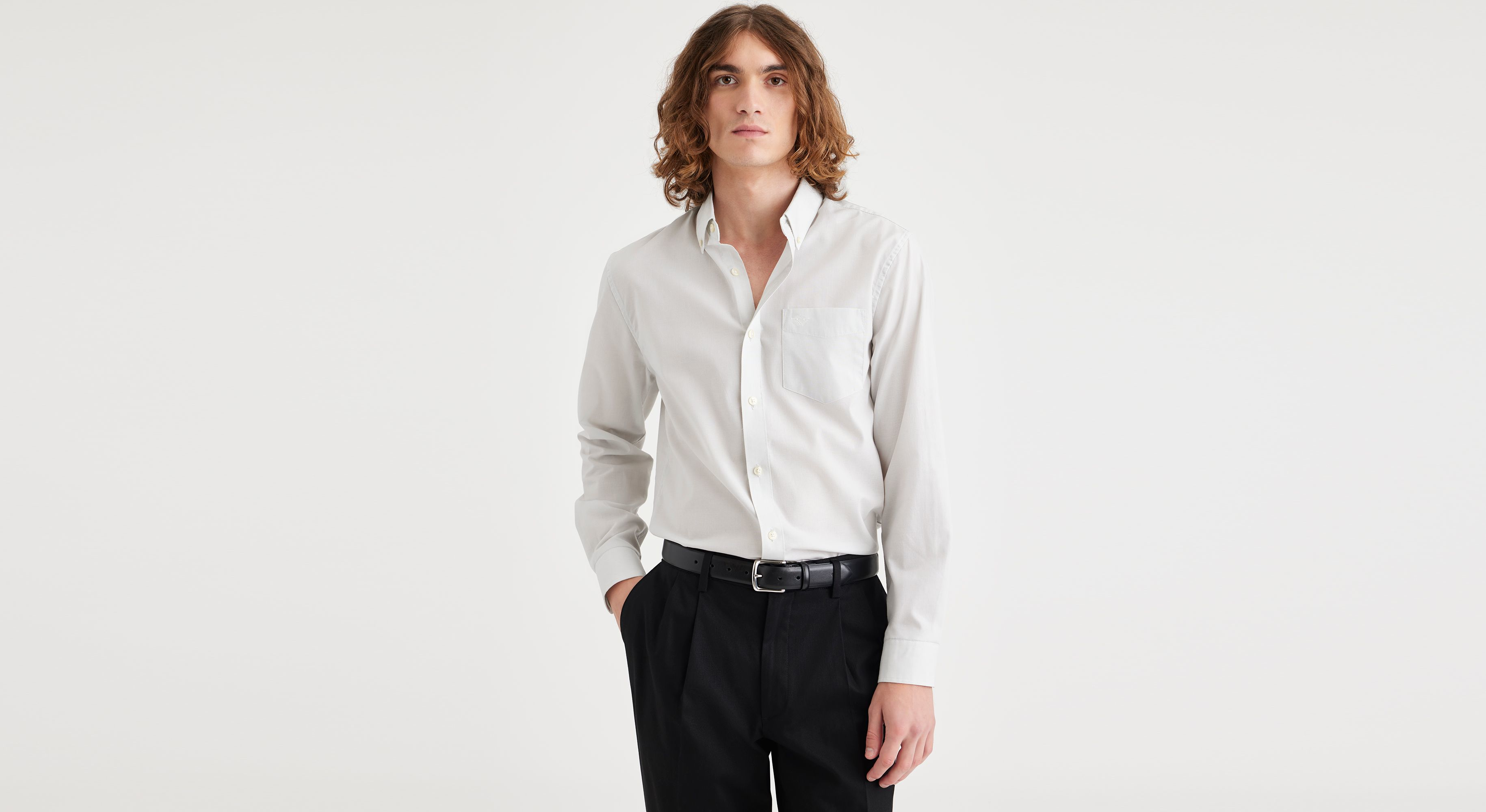 Dockers Signature Stain Defender Shirt - Classic Fit - Men's