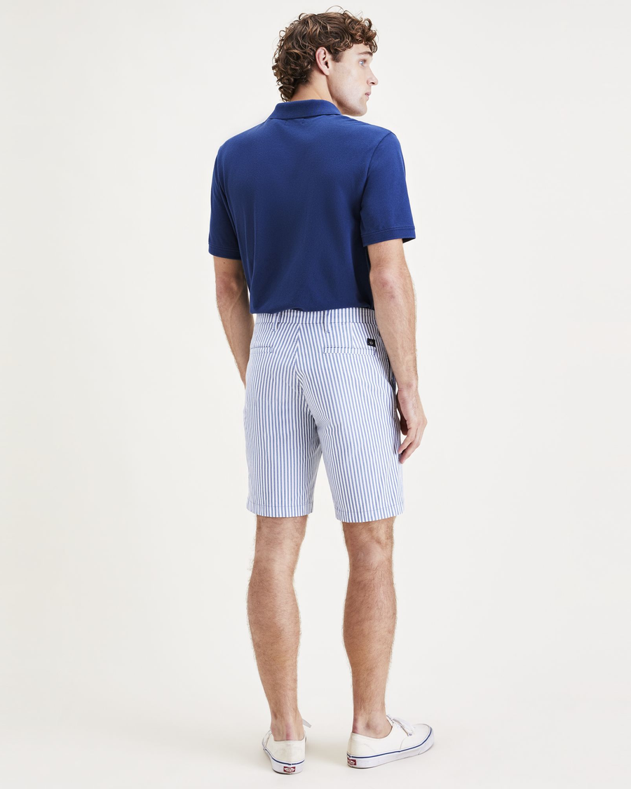 Back view of model wearing Oceanview Ultimate 9.5" Shorts.