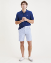 Front view of model wearing Oceanview Ultimate 9.5" Shorts.