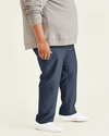Side view of model wearing Pembroke Comfort Knit Chinos, Straight Fit (Big and Tall).