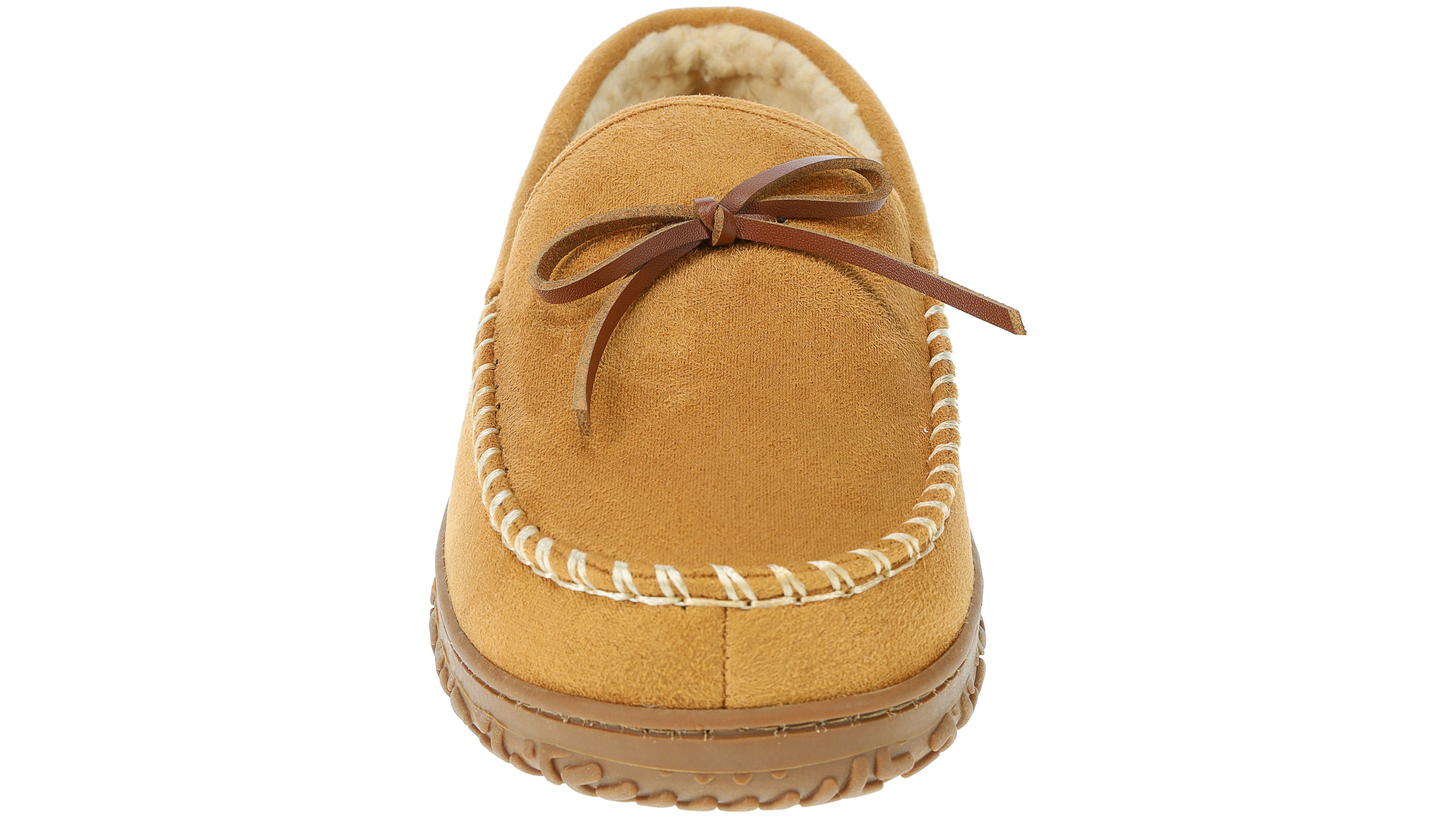 Rugged Microsuede Boater Moccasin Slippers – Dockers®