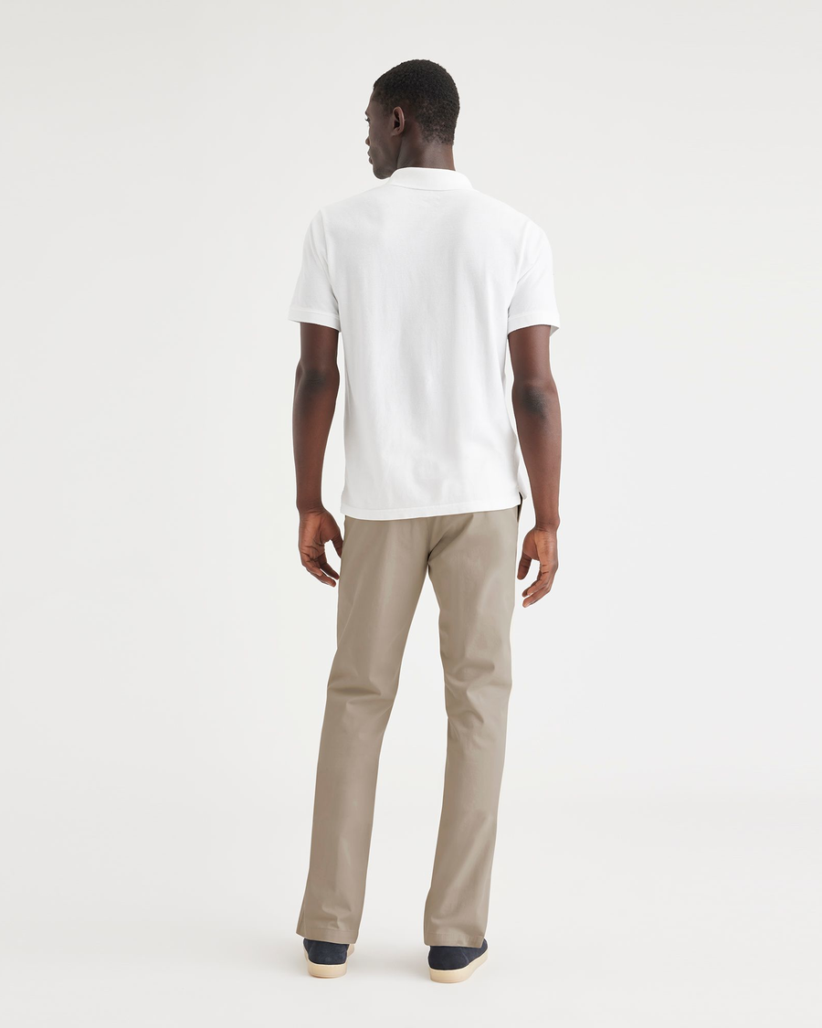Back view of model wearing Timber Wolf Essential Chinos, Slim Fit.
