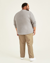 Back view of model wearing True Chino Comfort Knit Chinos, Straight Fit (Big and Tall).