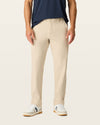 Front view of model wearing Sahara Khaki Go Airweave Chino, Slim Fit.