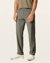 Side view of model wearing Tea Leaf Go Airweave Chino, Slim Fit.