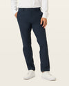 Side view of model wearing Navy Blazer Go Chino, Slim Fit with Airweave.