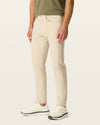 Side view of model wearing Sahara Khaki Go Pant, Slim Fit with Airweave.