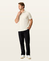Front view of model wearing Beautiful Black Go Airweave Chino, Straight Fit.