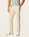Side view of model wearing Sahara Khaki Go Airweave Chino, Straight Fit.