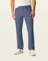 Front view of model wearing Ombre Blue Go Airweave 5-Pocket, Straight Fit.
