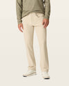 Front view of model wearing Sahara Khaki Go Airweave 5-Pocket, Straight Fit.