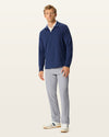 Front view of model wearing Sharkskin Go Airweave 5-Pocket, Straight Fit.