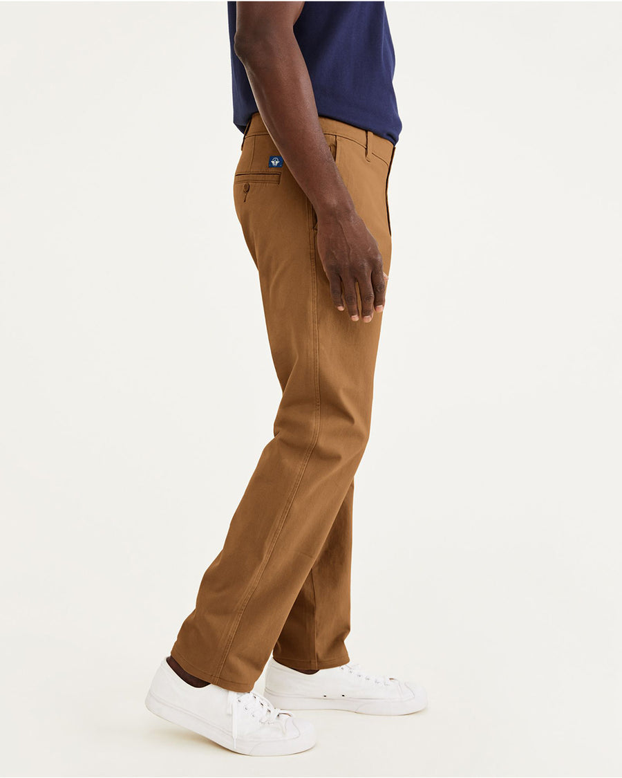 Slim Fit Flat-Front Chinos