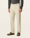 Side view of model wearing Cloud Easy Khakis, Classic Fit.