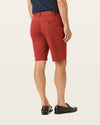 View of model wearing Bank Red Perfect 10.5