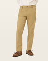 Back view of model wearing New British Khaki Workday Khakis, Slim Fit.