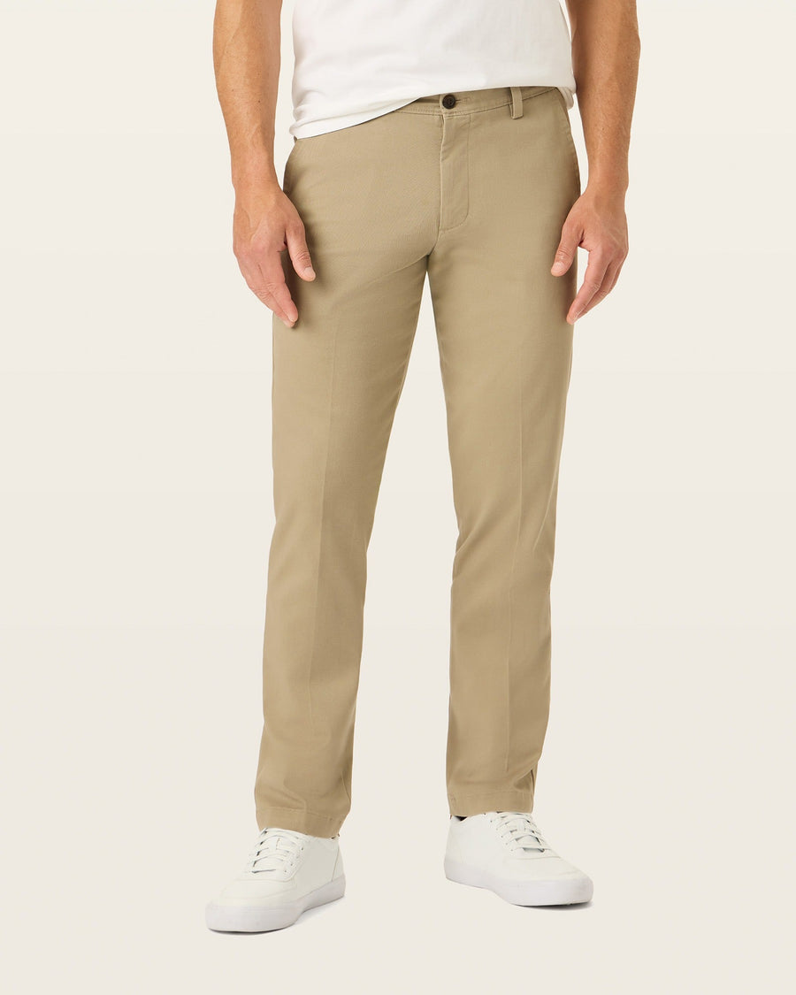 slim fit khaki dress pants Dockers Men's Easy khaki pants with a Silhouette:Fit & Flare Length:Cathedral 150