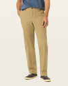 Back view of model wearing New British Khaki Workday Khakis, Classic Fit.
