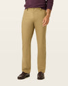 Back view of model wearing New British Khaki Signature Khakis, Straight Fit.