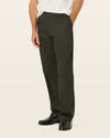 Side view of model wearing Steelhead Signature Iron Free Khakis, Classic Fit with Stain Defender®.