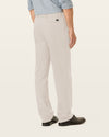 Back view of model wearing Cloud Signature Iron Free Khakis, Classic Fit with Stain Defender®.