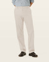 Side view of model wearing Cloud Signature Iron Free Khakis, Classic Fit with Stain Defender®.