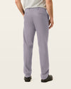 Back view of model wearing Burma Grey Signature Iron Free Khakis, Straight Fit with Stain Defender®.