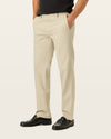 Side view of model wearing Cloud Signature Iron Free Khakis, Straight Fit with Stain Defender®.